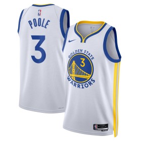 Camiseta Hombre NBA Golden State Warriors Poole 3 2022-23 Jordan Nike Association Edition Blanco Swingman